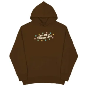 Call Me If You Get Lost Hoodie Brown